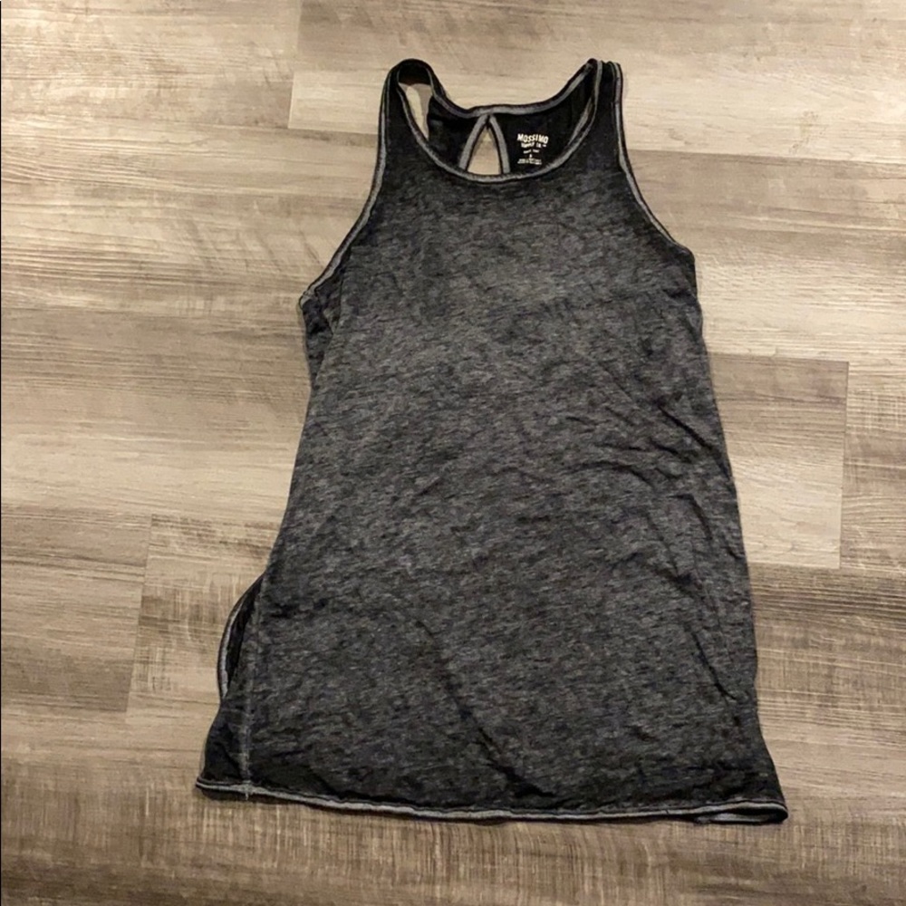 Charcoal gray tank top